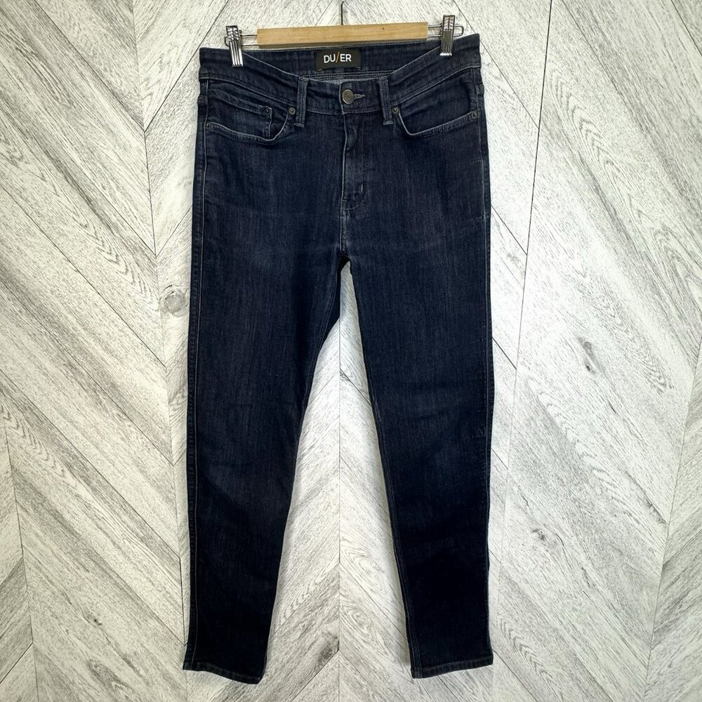 DU/ER Jeans Mens Size 32x31 L2X Slim Fit Denim Dark Wash Stretch